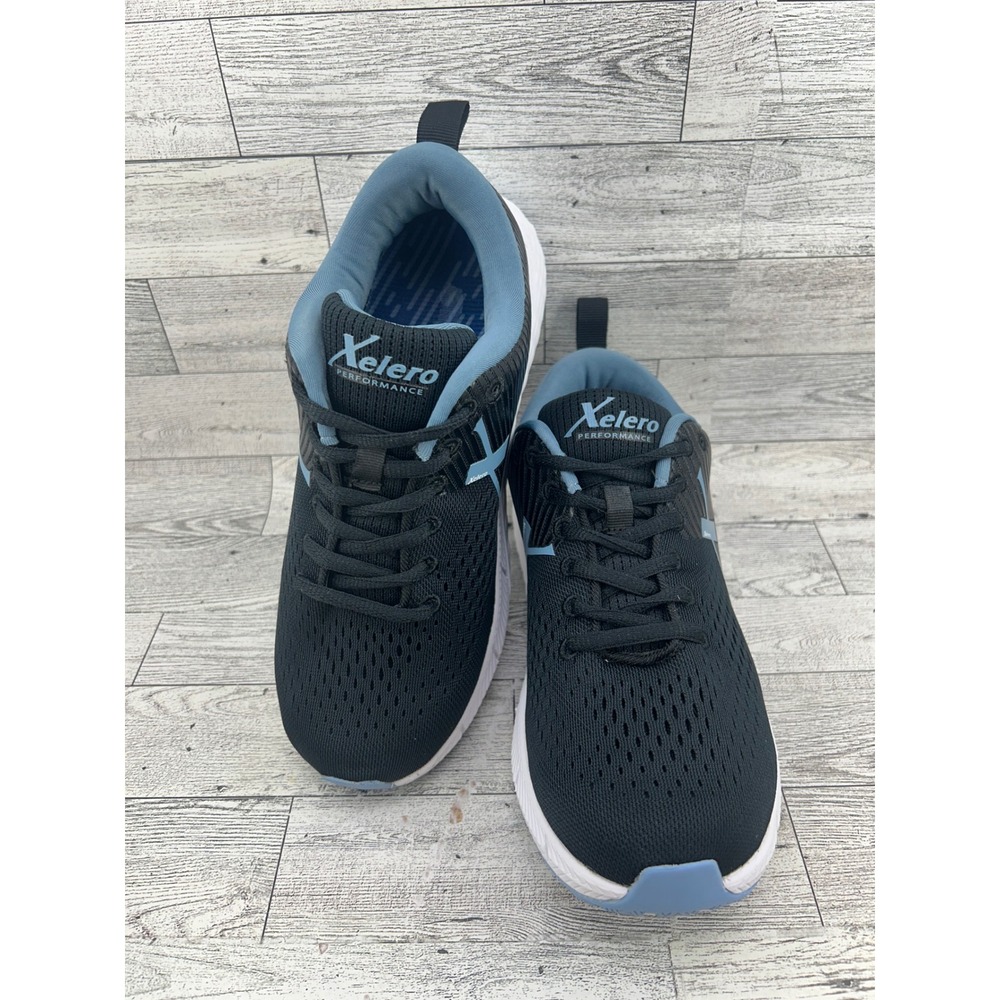 Xelero Performance X96006XW Women Size 8 Black Light Blue Mesh Running Shoes